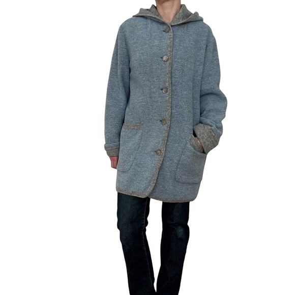 GOTTSTEIN MECIDA PURE MERINO LAMBSWOOL TRACHTEN JACKET WOMEN SIZE M/L - Picture 4 of 16